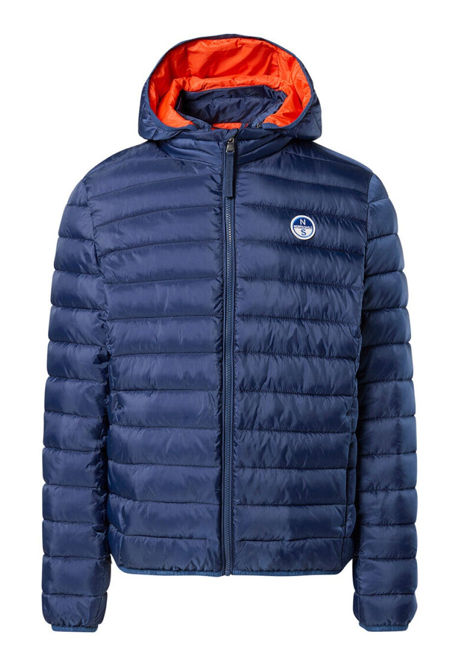 North Sails giacca ripstop giubbotto piumino cappuccio removibile 603307 - 0787 dark blue