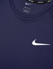 Nike Swim T-Shirt Short Sleeve Hydrogu NESSA586 Tessuto Tecnico Blu Navy Uomo