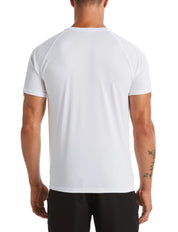 Nike Swim T-Shirt Short Sleeve Hydrogu NESSA586 Tessuto Tecnico Bianco Uomo