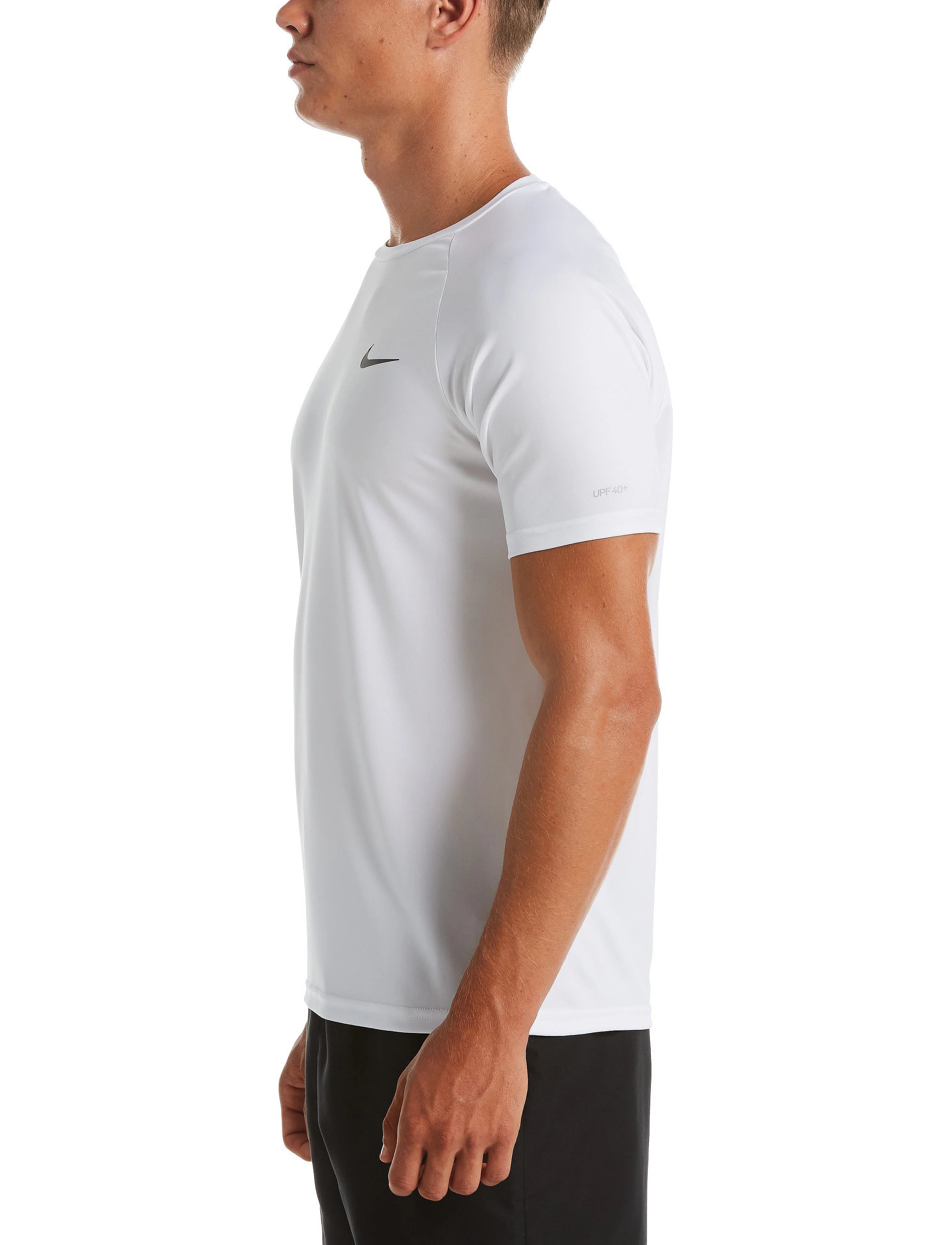 Nike Swim T-Shirt Short Sleeve Hydrogu NESSA586 Tessuto Tecnico Bianco Uomo