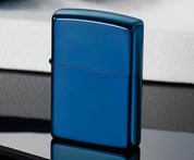 Zippo accendino ricaricabile antivento Made in USA 20446 Blu High Polish