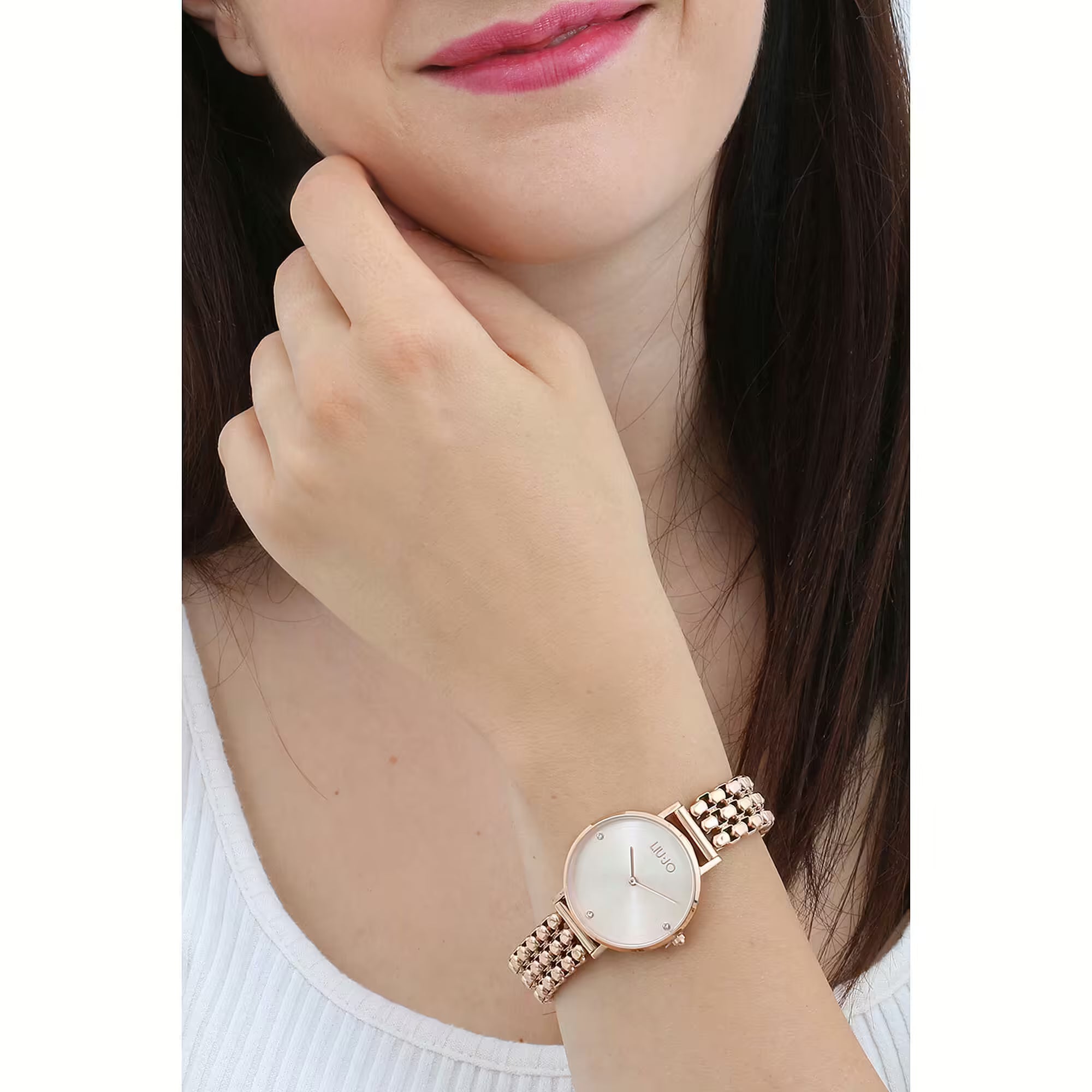 Liu Jo orologio Donna Framework Slim Solo Tempo oro cassa 32 mm TLJ1388