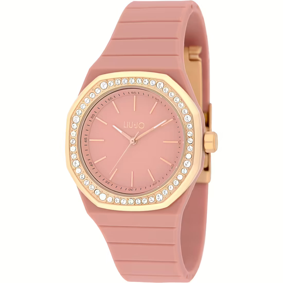 Liu Jo orologio Yacht Lady Acquamarine silicone acciaio rosa cristalli TLJ2383