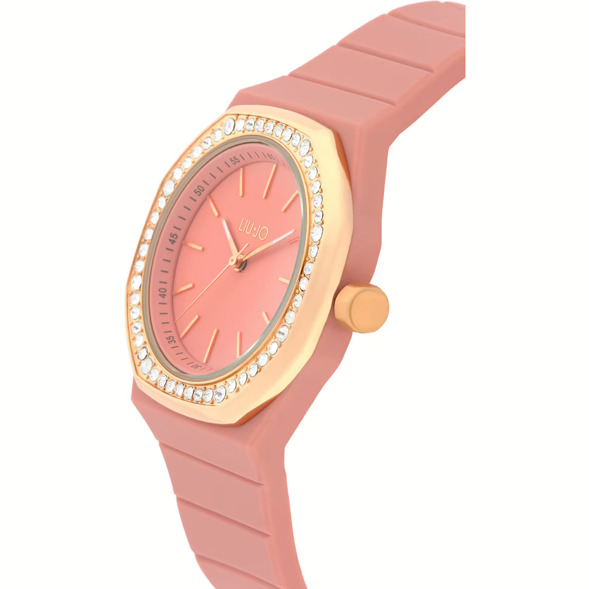 Liu Jo orologio Yacht Lady Acquamarine silicone acciaio rosa cristalli TLJ2383