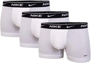 Nike 3 pack trunk boxer cotone elastico con logo 0000KE1008-MED tripack bianco