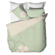 THUN Parure Copripiumino Matrimoniale Iconic Elegance Daisy Green B201072