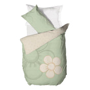 THUN Parure letto Copripiumino Piazza e Mezza Iconic Elegance Daisy Green B201067