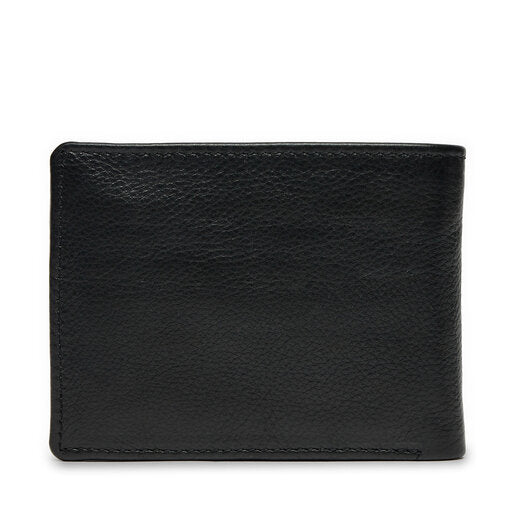 Blauer Portafoglio nero in pelle portamonete e carte - slot Card Uomo