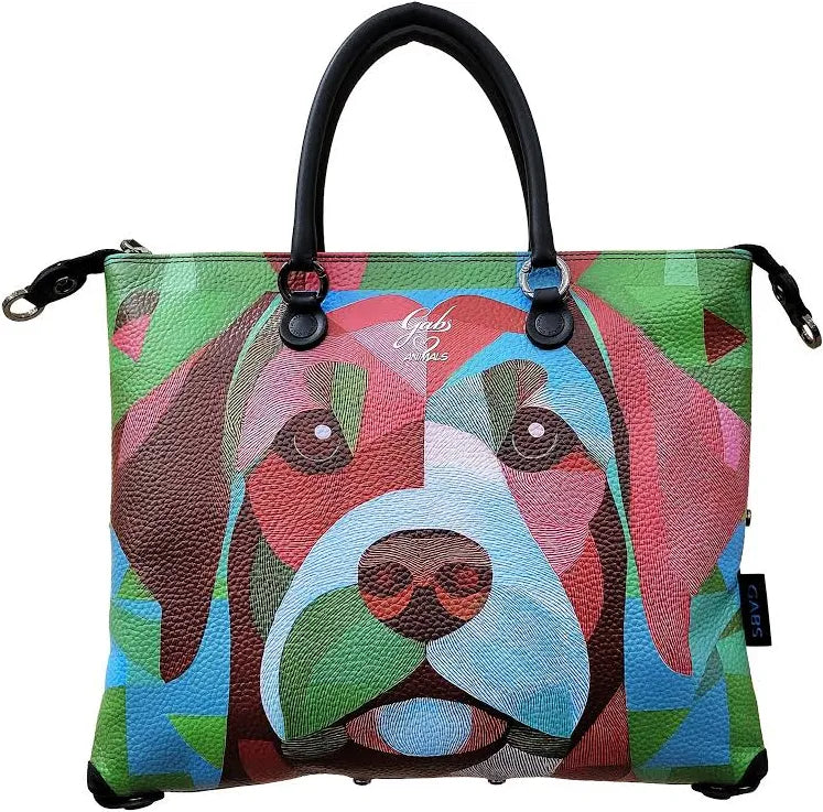 Gabs G3 Plus M Pet Borsa Zaino Trasformabile Shopper Tote Bauletto Pelle Bracco verde