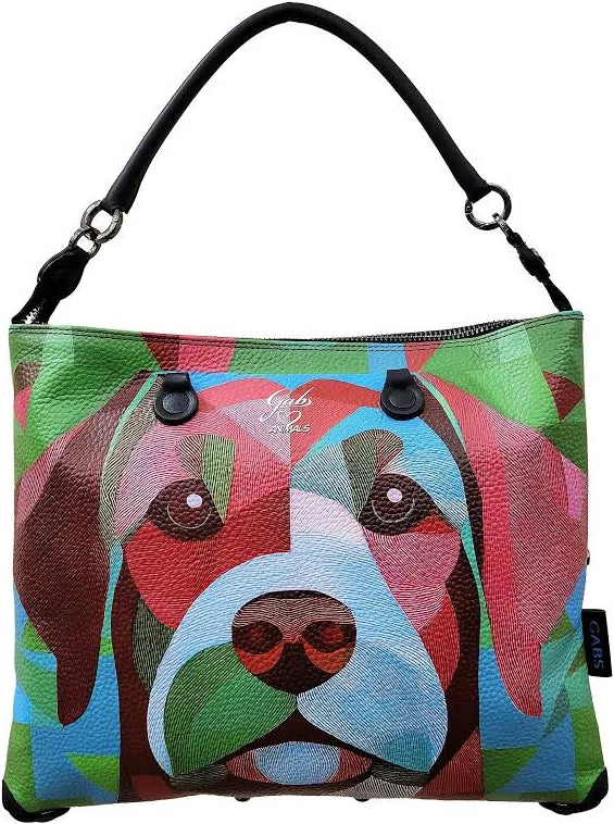 Gabs G3 Plus M Pet Borsa Zaino Trasformabile Shopper Tote Bauletto Pelle Bracco verde