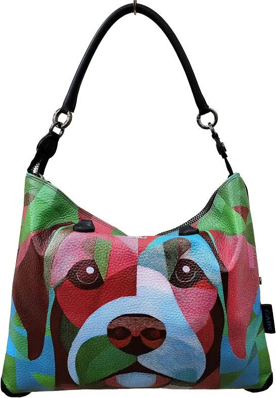 Gabs G3 Plus M Pet Borsa Zaino Trasformabile Shopper Tote Bauletto Pelle Bracco verde