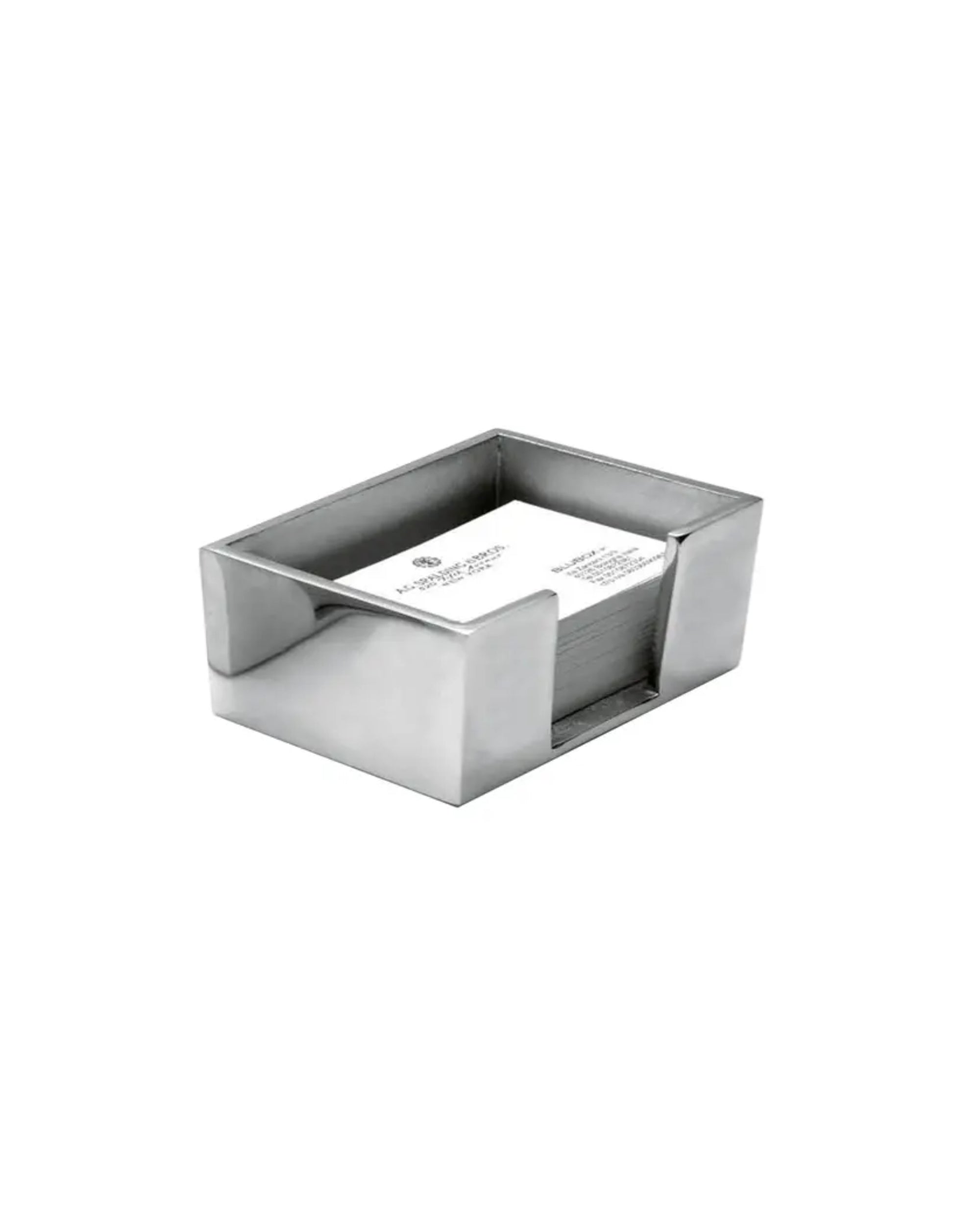 Spalding &amp; Bros Ag Visiting Card Holder Silver Unisex