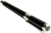S.t.dupont penna stilografica liberte fountain pen cromo nero 460674