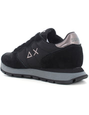 Sun68 Sneaker Ally Gold Silver Z45202 Pelle e Tessuto Nero Grigio Medio Donna