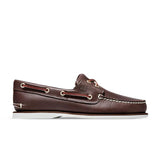 Timberland Scarpa da Barca Uomo Classic 2-Eye Tomaia in Pelle Marrone