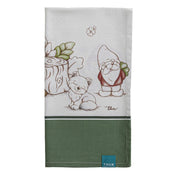 THUN Grembiule Inverno Incantato 60x90 cm Gnomes Sage Green 100% Cotone
