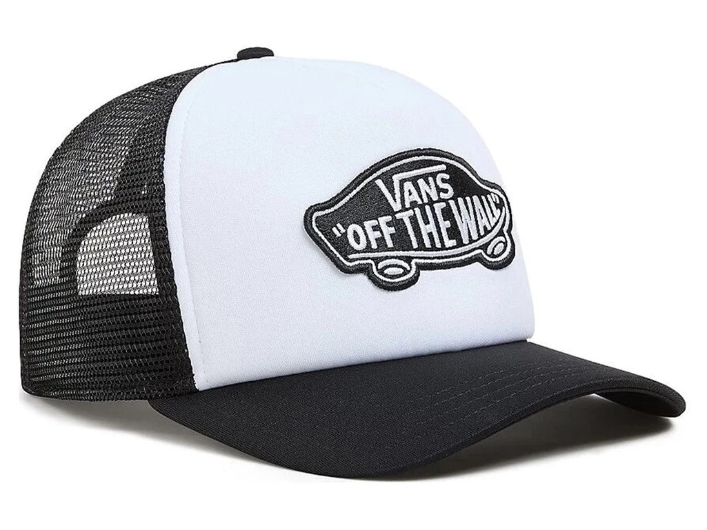 Vans Cappello Trucker Classic Patch Curved Bill Poliestere Nero Bianco Unisex