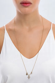 Brosway Collana Donna Acciaio Cristalli Simbolo Croce | Collezione Chakra - BHKN061