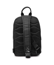 Blauer Zaino Doyers Backpack per Uomo monospalla taslan ed ecopelle NERO