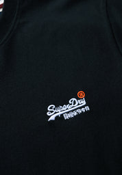 Superdry T-shirt Uomo Logo cotone manica corta nero