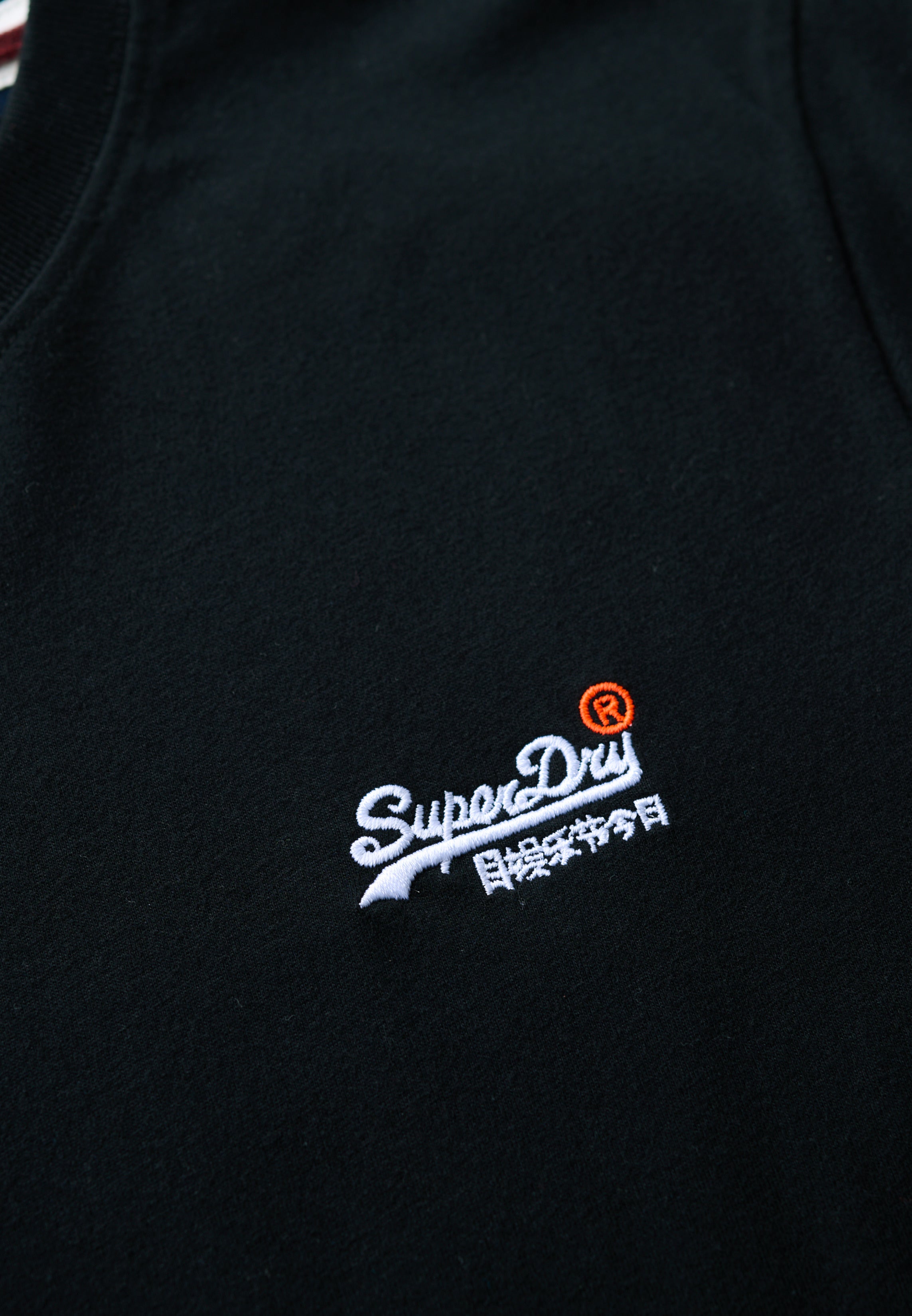 Superdry T-shirt Uomo Logo cotone manica corta nero