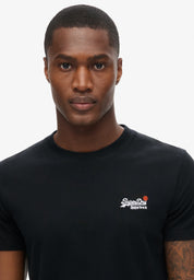 Superdry T-shirt Uomo Logo cotone manica corta nero