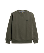 Superdry Felpa Maglioncino Crewneck Uomo misto Cotone Verde Oliva