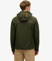 Superdry Giacca Trekker SoftShell con Cappuccio olive green