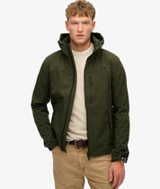 Superdry Giacca Trekker SoftShell con Cappuccio olive green