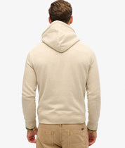 Superdry Felpa cappuccio Hoodie Logo Vintage HERITAGE RELAXED Beige