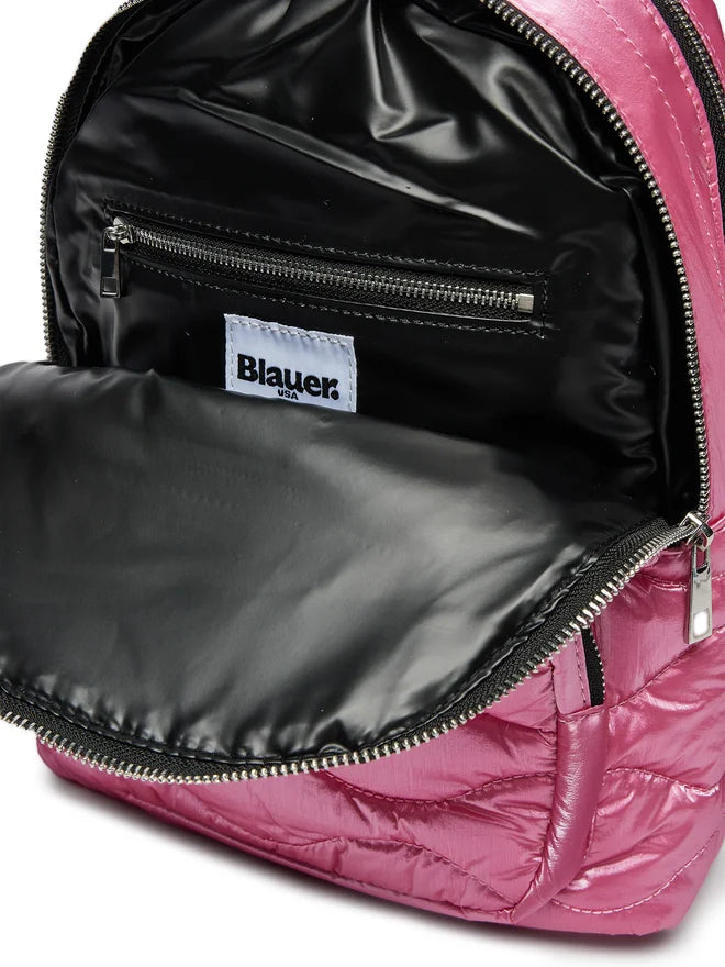 Blauer Zaino Backpack Wave onda fucsia donna women 28x27x10