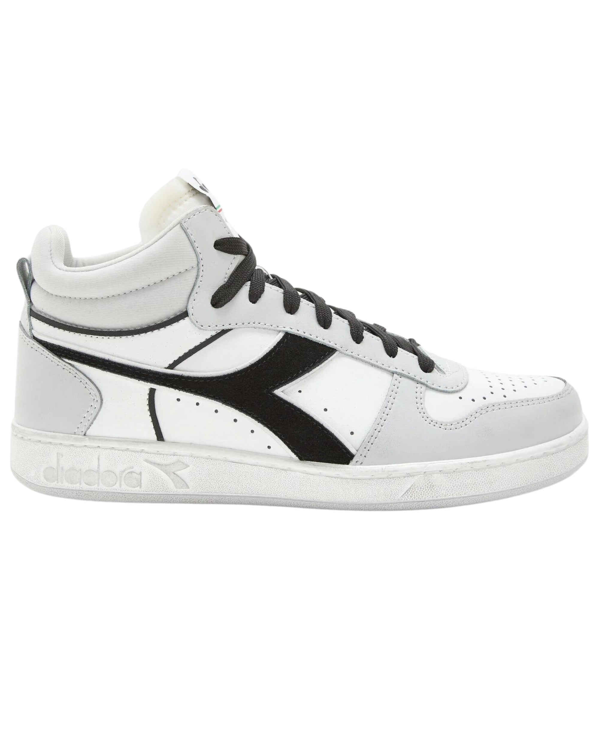 Diadora Sneakers Magic Basket Demi Cut Icona Suede Bianco