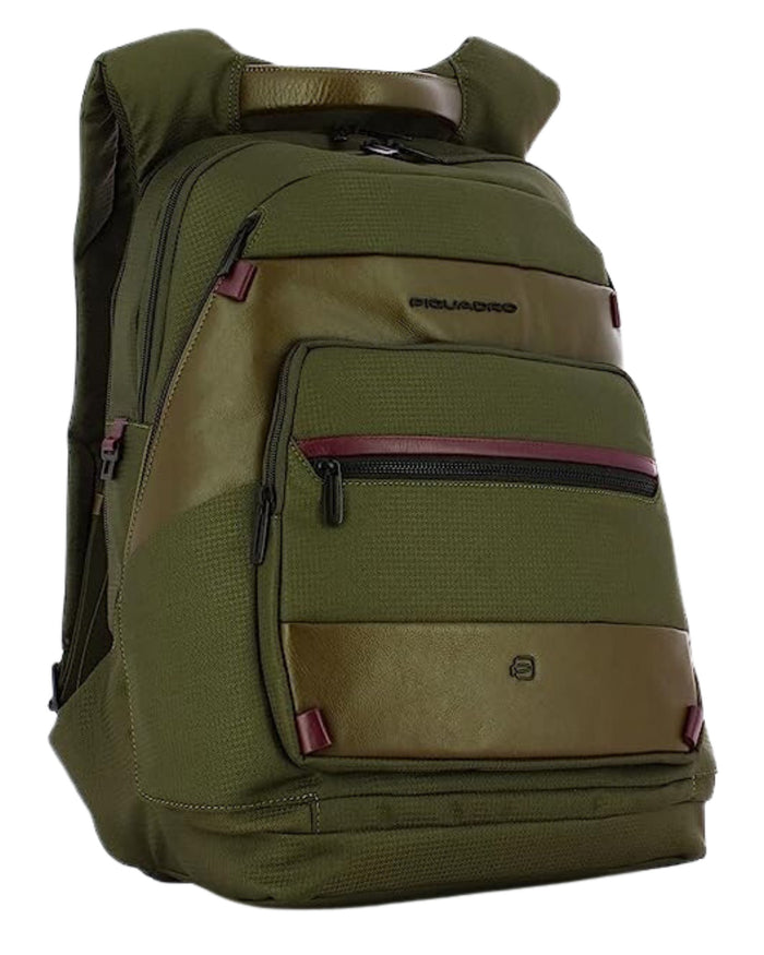 Piquadro Con Tasca Porta Pc Verde Unisex 2