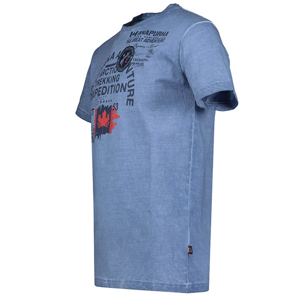 Anapurna Men's Short Sleeve Crew Neck Blue-2