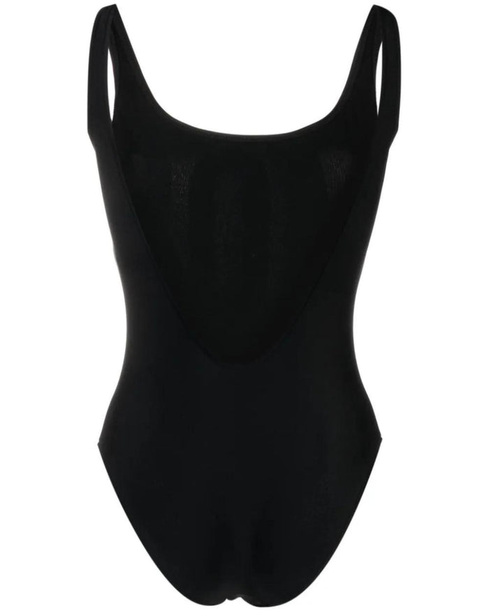 Moschino Swim Costume da Bagno Logo Arcobaleno Nero 2