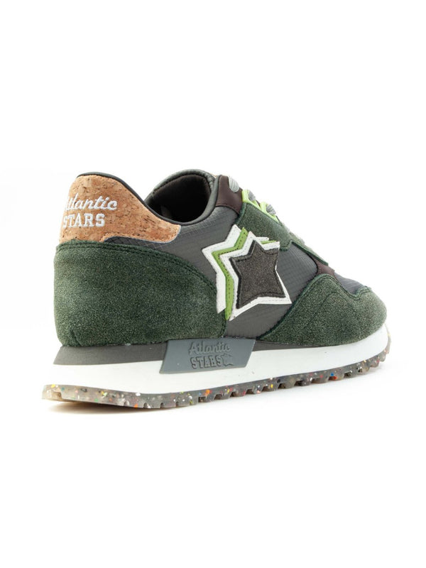 Atlantic Stars Sneakers Casual Lacci Verde Uomo-2