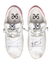 2Star Sneakers One Star Pelle Bianca Dettagli Glitter Rosa