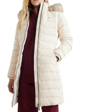 Tommy Jeans Parka Piumino con Cappuccio Bianco