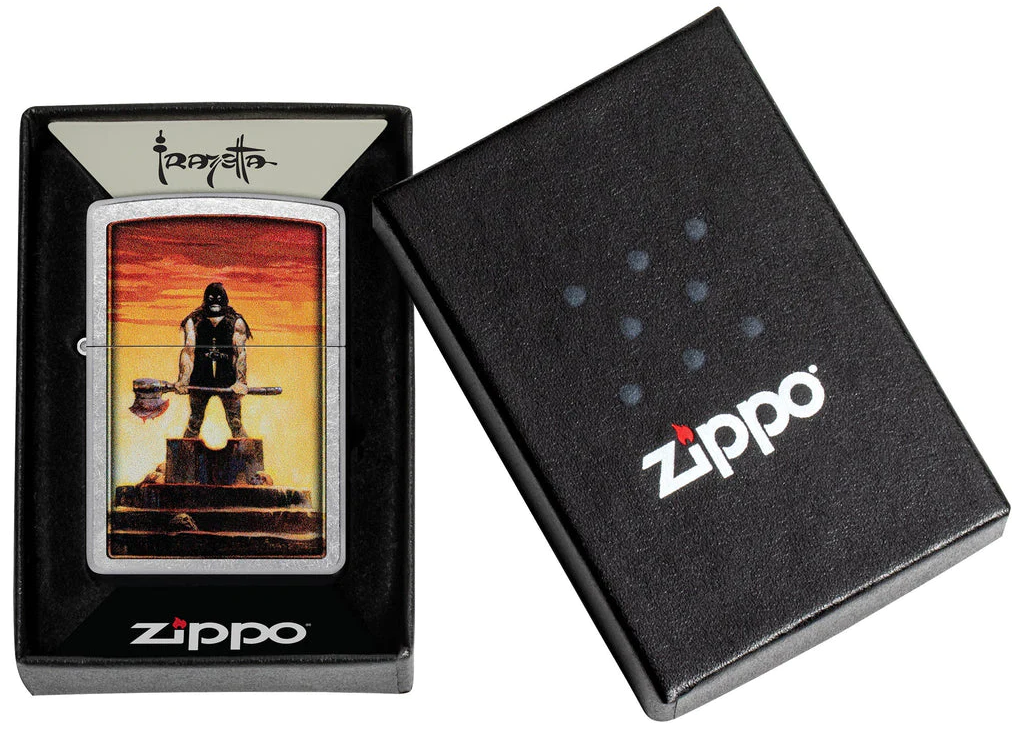 Zippo Windproof Refillable Made In Usa Executioner Silver Unisex