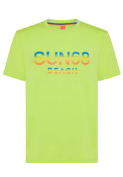 Sun68 Maglietta Big Logo Cotone Giallo