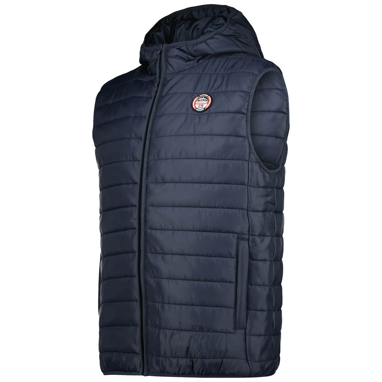 Geographical Norway Piumino Bodywarmer Cappuccio Blu Uomo