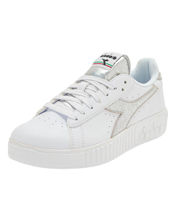 Diadora Sneaker Game Step Premium Ecopelle Bianco-2