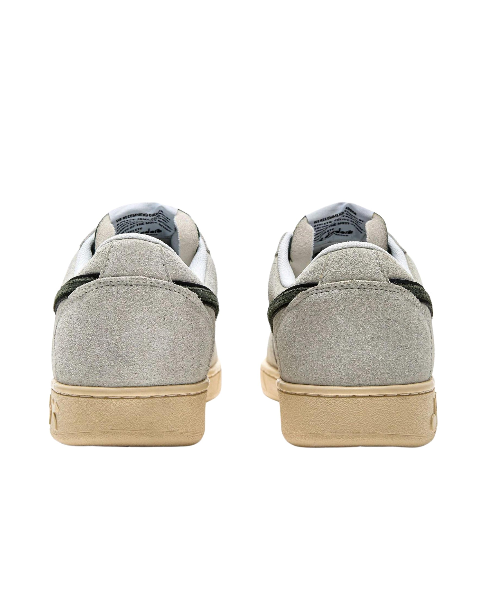 Diadora Sneakers Magic Basket Low Suede Leather Bianco