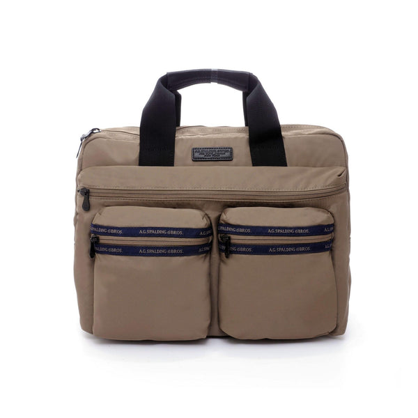 Spalding &amp; Bros Ag Briefcase Mack Beige Men-2