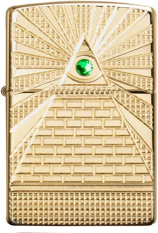 Zippo Antivento Ricaricabile Made In Usa Oro Unisex-2