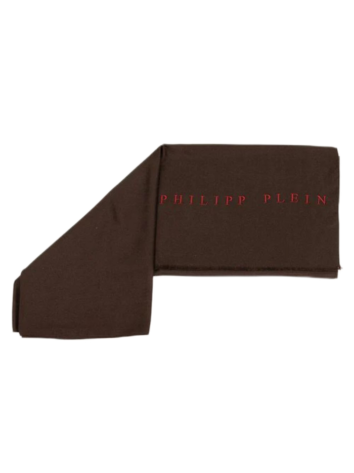 Philipp Plein Foulard Viscosa Marrone Made in Italy 3