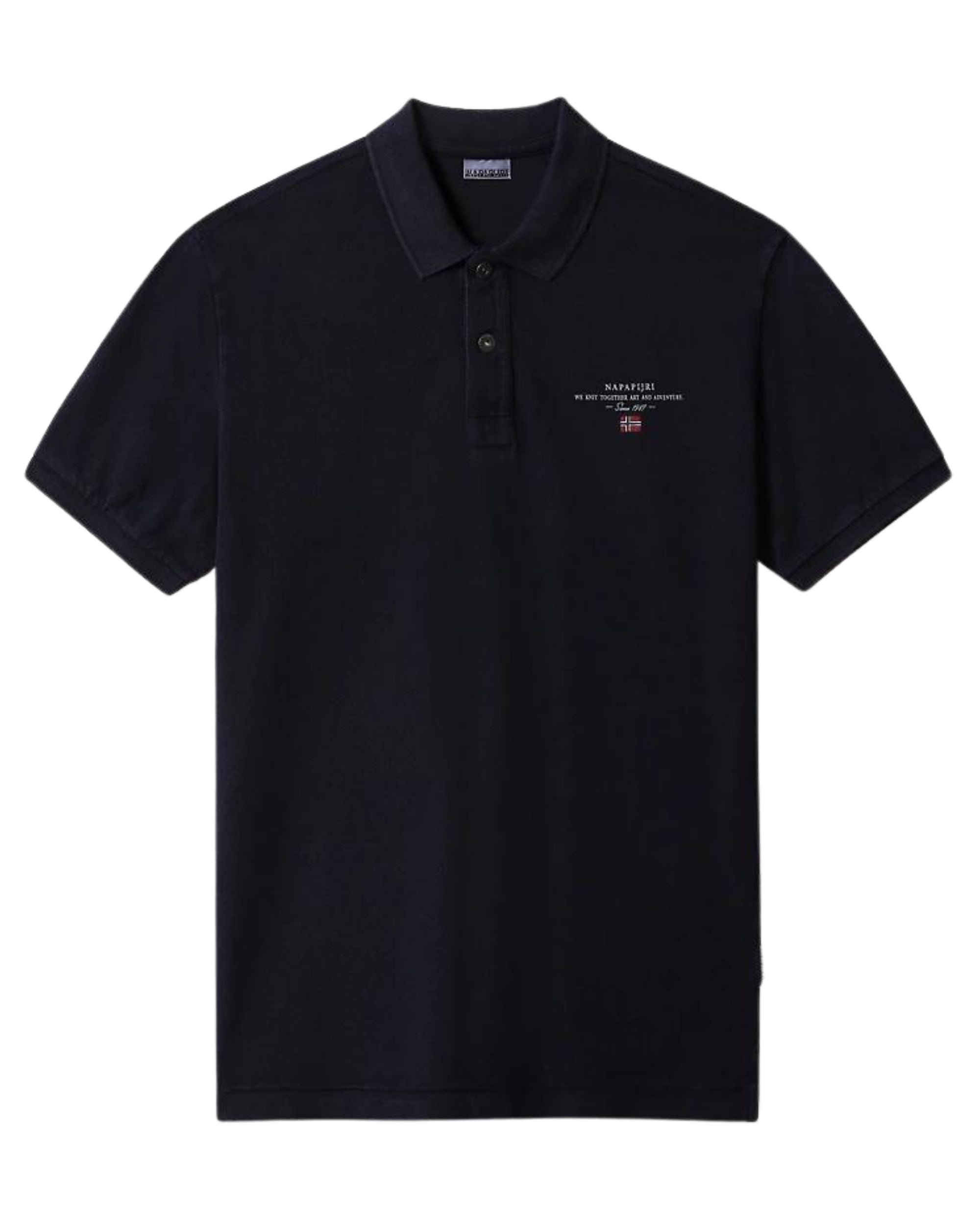 Napapijri Polo Elbas Short Sleeve Cotton Blue