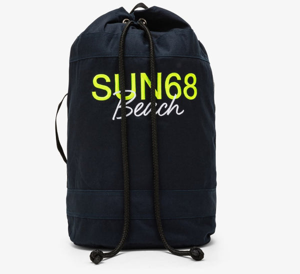 Sun68 Big Bag Cabardine Blu Cotone