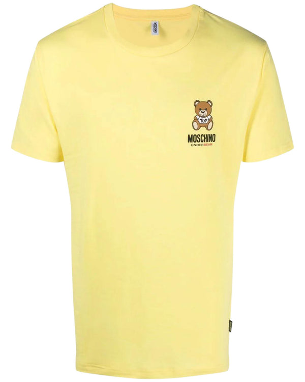 Moschino Underbear T-Shirt Intimo Cotone Giallo