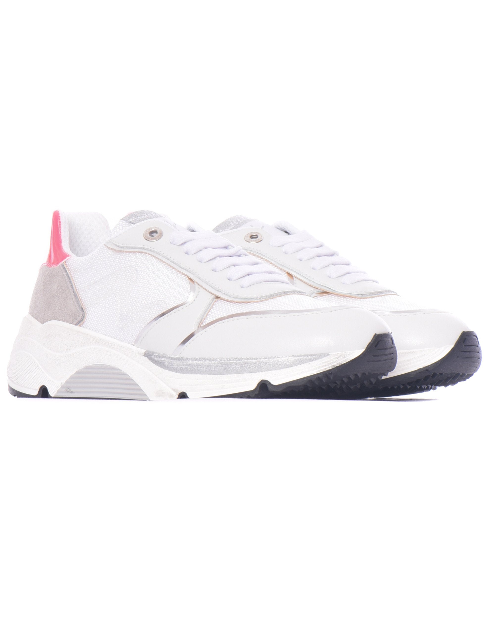 Manila Grace Sneaker Pelle Scamosciata Bianco